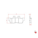 J. PLAQUETTES DE FREIN BR3153 BRENTA