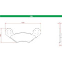J. PLAQUETTES DE FREIN BR3158 BRENTA