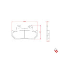 J. PLAQUETTES DE FREIN BR3185 BRENTA