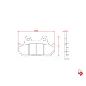 J. PLAQUETTES DE FREIN BR3186 BRENTA