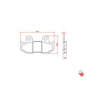 J. PLAQUETTES DE FREIN BR3190 BRENTA