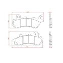 J. PLAQUETTES DE FREIN BR3200 BRENTA