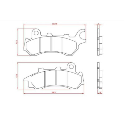 J. PLAQUETTES DE FREIN BR3200 BRENTA