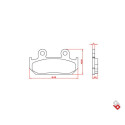 J. PLAQUETTES DE FREIN BR3204 BRENTA