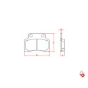 J. PLAQUETTES DE FREIN BR3205 BRENTA