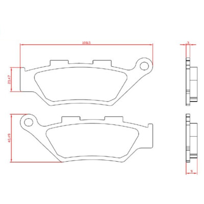 J. PLAQUETTE DE FREIN BR3224 BRENTA