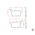 J. PLAQUETTE DE FREIN BR3235 BRENTA