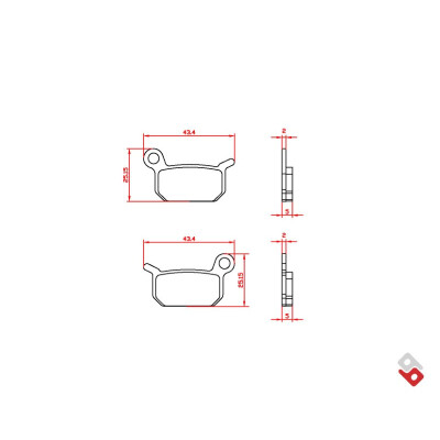 J.BRAKE PASS BR3238 BRENTA