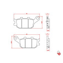 J. PLAQUETTES DE FREIN BR3251 BRENTA