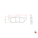 J. PLAQUETTES DE FREIN BR4022 BRENTA