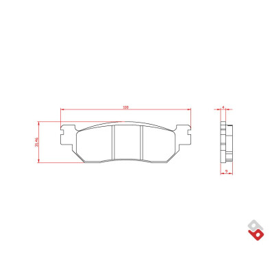 J. PLAQUETTES DE FREIN BR4022 BRENTA