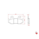 J. PLAQUETTES DE FREIN BR4034 BRENTA