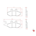 J. PLAQUETTES DE FREIN BR4041 BRENTA