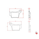 J. PLAQUETTES DE FREIN BR4056 BRENTA