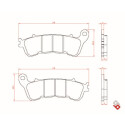 J. PLAQUETTES DE FREIN BR4081 BRENTA