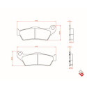 J. PLAQUETTES DE FREIN BR4084 BRENTA