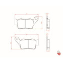 J. PLAQUETTES DE FREIN BR4088 BRENTA