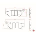 J. PLAQUETTES DE FREIN BR4090 BRENTA
