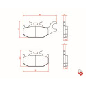 J. PLAQUETTES DE FREIN BR4108 BRENTA