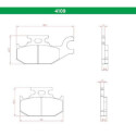 J. PLAQUETTES DE FREIN BR4109 BRENTA