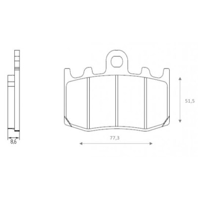 J. PLAQUETTES DE FREIN BR4123 BRENTA