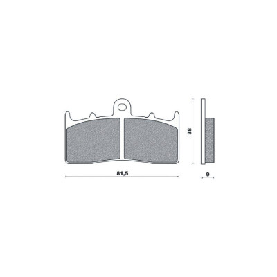 J. PLAQUETTES DE FREIN BR4124 BRENTA