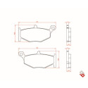 J. PLAQUETTES DE FREIN BR4131 BRENTA