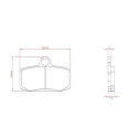 J. PLAQUETTES DE FREIN BR4161 BRENTA