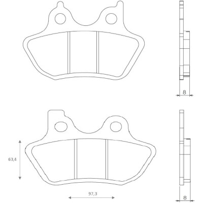 J. PLAQUETTES DE FREIN BR4165 BRENTA