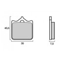 J. PLAQUETTES DE FREIN BR5107 BRENTA