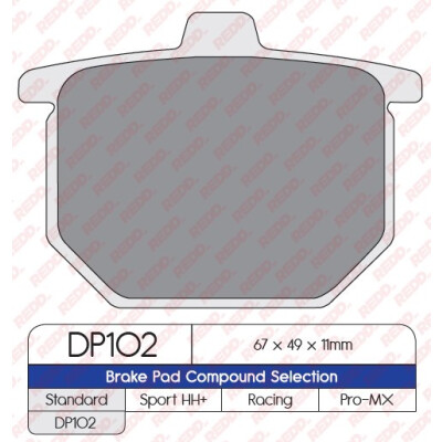 J. PLAQUETTES DE FREIN DP102