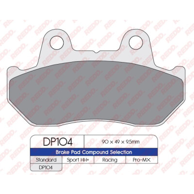 J. PLAQUETTE DE FREIN DP104