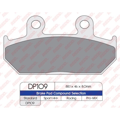 J. PLAQUETTES DE FREIN DP109