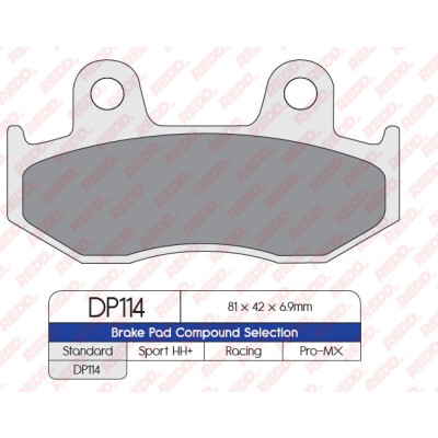 J. PLAQUETTE DE FREIN DP114