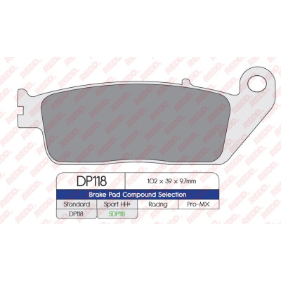 J. PLAQUETTES DE FREIN DP118