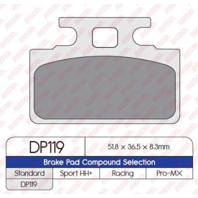 J. PLAQUETTES DE FREIN DP119