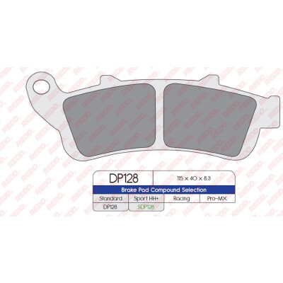 J. PLAQUETTES DE FREIN DP128