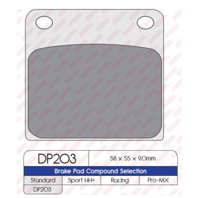 J. PLAQUETTES DE FREIN DP203