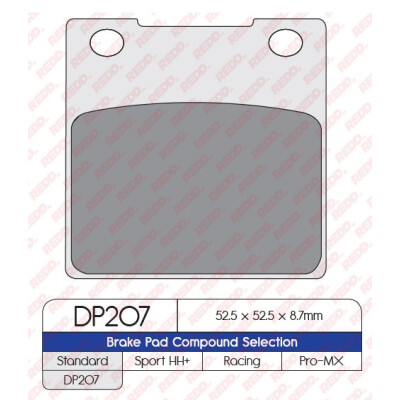 J. PLAQUETTES DE FREIN DP207