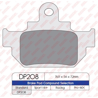 J. PLAQUETTES DE FREIN DP208