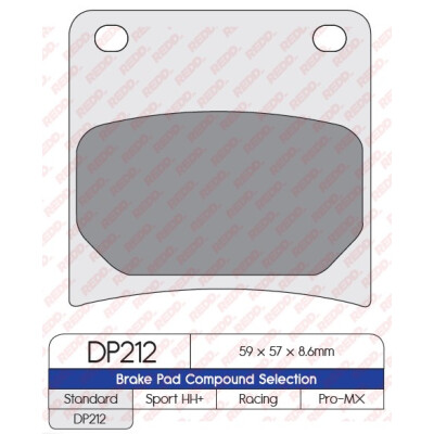 J. PLAQUETTES DE FREIN DP212