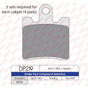 J. PLAQUETTES DE FREIN DP219