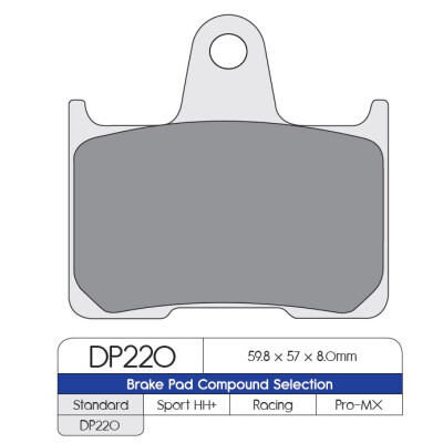J. PLAQUETTES DE FREIN DP220