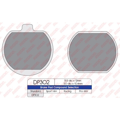 J. PLAQUETTES DE FREIN DP302