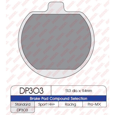 J. PLAQUETTE DE FREIN DP303