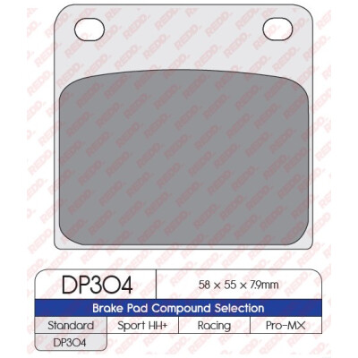 J. PLAQUETTE DE FREIN DP304