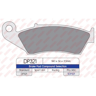 J. PLAQUETTE DE FREIN DP321
