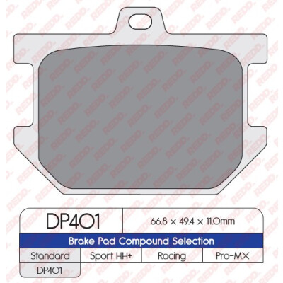 J. PLAQUETTES DE FREIN DP401