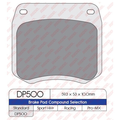 J. PLAQUETTES DE FREIN DP500