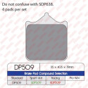 J. PLAQUETTES DE FREIN DP509